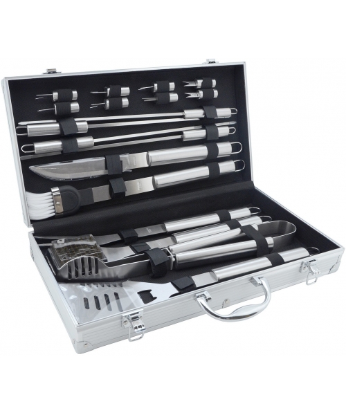 Grill Tools and Accessories Cattara: Barbecue Tools Set Cattara - 18pcs, Aluminium case