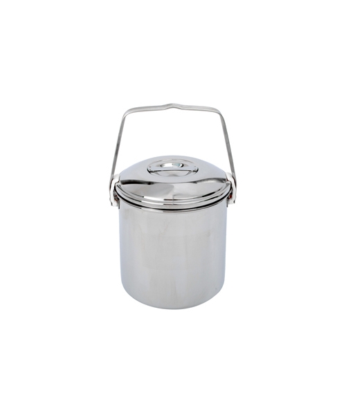 Dishes BasicNature: Puodas BasicNature Billy Can Stainless Steel 1.4L