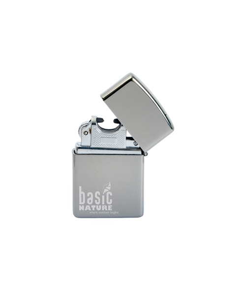 Išgyvenimo reikmenys ir jų rinkiniai BasicNature: Žiebtuvėlis BasicNature Arc USB Polished