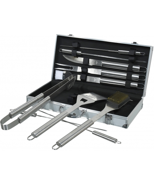 Grill Tools and Accessories Cattara: Barbecue Tools Set Cattara - 11pcs, Aluminium Case