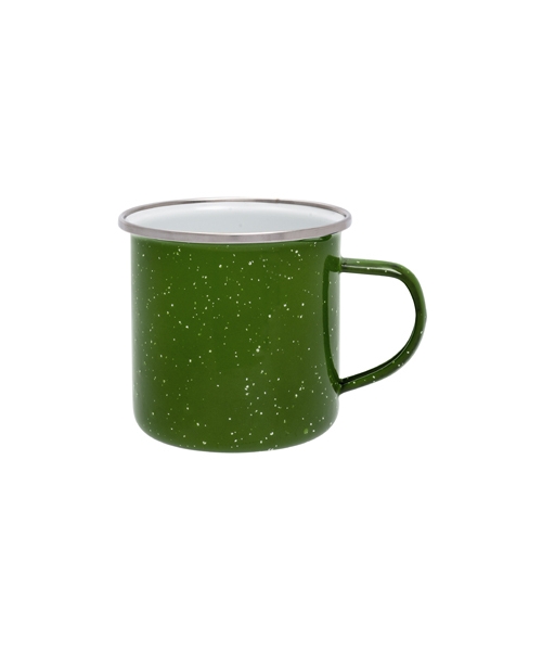 Gertuvės ir puodeliai Origin Outdoors: Emaliuotas puodelis Origin Outdoors 360ml, žalias