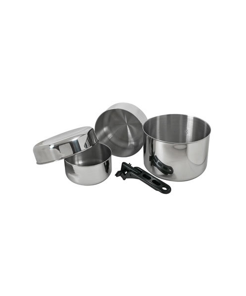 Dishes BasicNature: Indų rinkinys BasicNature Stainless Steel Biwak 3