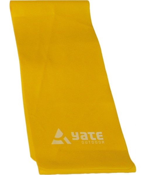 Elastinės juostos-kilpos Yate: Pasipriešinimo guma Yate, 25mx15cm, mažas pasipriešinimas, geltona