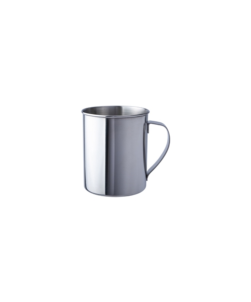 Gertuvės ir puodeliai BasicNature: Nerūdijančio plieno puodelis BasicNature, poliruotas, 0.4L