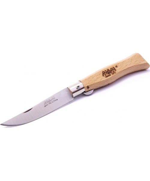 Hunting and Survival Knives MAM: Sulankstomas peilis su apsauginiu užraktu MAM Douro 2082, buksmedžio mediena, 8.3cm