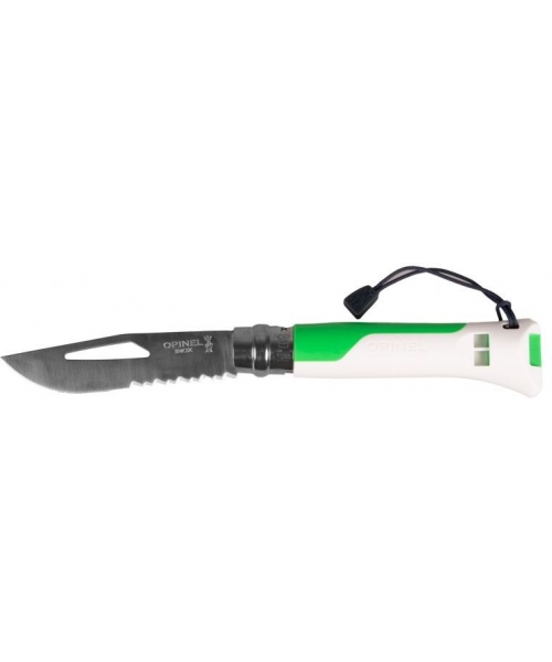 Hunting and Survival Knives Opinel: Peilis Opinel Outdoor Nr.8, nerūdijančio plieno ašmenimis, žalias