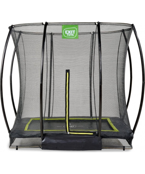 Trampoline Sets Exit: EXIT Silhouette ground trampoline 153x214cm with safety net - black