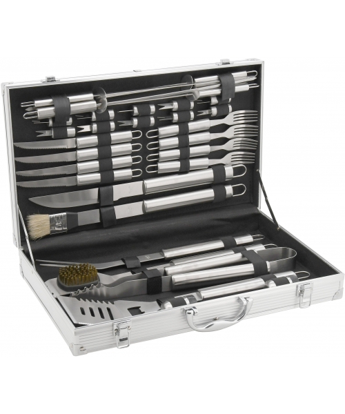 Grill Tools and Accessories Cattara: Barbecue Tools Set Cattara - 30pcs, Aluminium Case