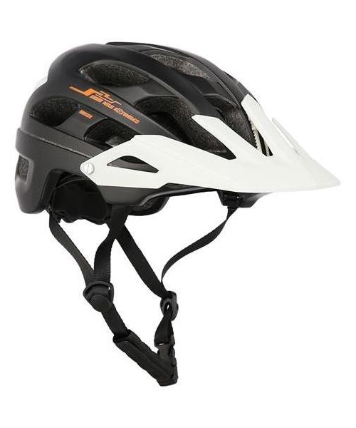 Gloves & Helmets & Accessories Nils Extreme: Dviratininko šalmas Nils Extreme MTW208, juodas-baltas, dydis L(55-61cm)