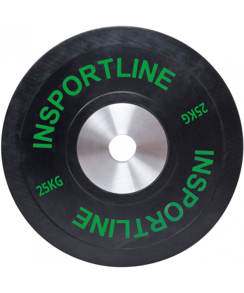 Workout Plates inSPORTline: Olimpinis svoris tinkamas mėtymui 50mm inSPORTline BumperPlate 25kg