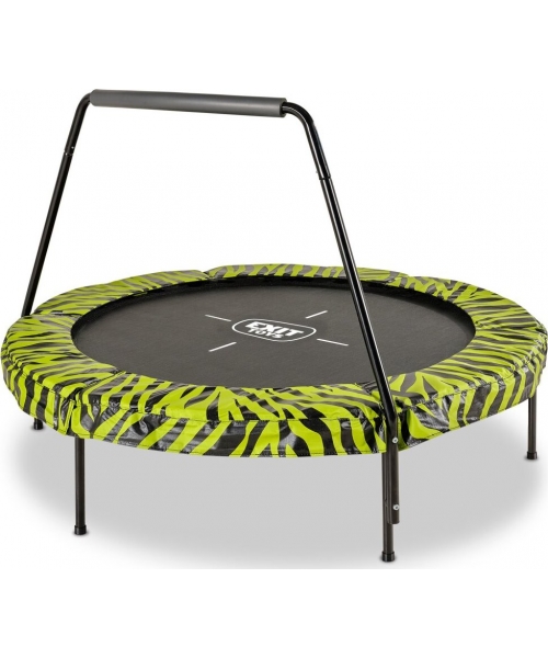 Batutai su apsauginiu tinklu Exit: EXIT Tiggy Junior trampoline with bar ø140cm - black/green