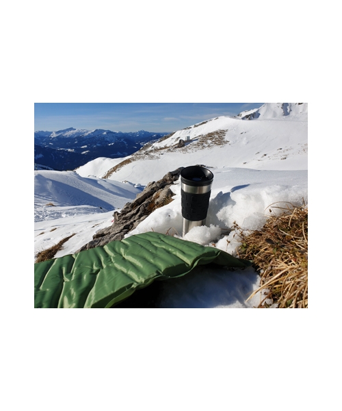 Inflatable Camping Mats BasicNature: Savaime prisipučiantis kilimėlis sėdėjimui BasicNature Olive, 40x30cm