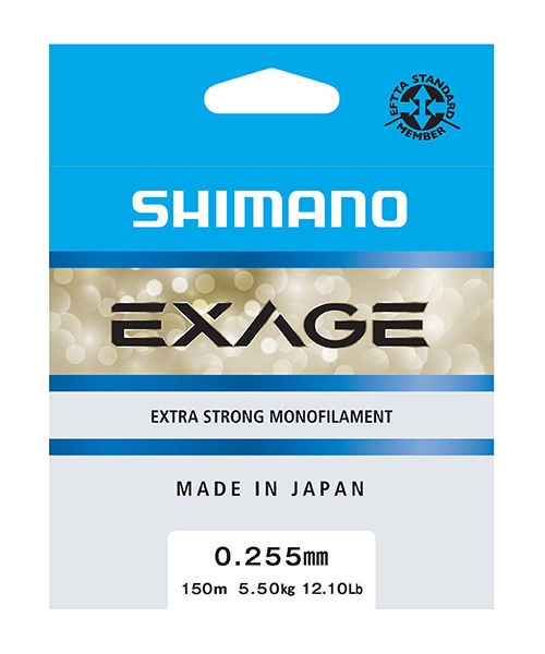 Fishing Lines & Leaders Shimano: Line Shimano Exage,150m, 0.255mm, 5.5kg, Steel Grey