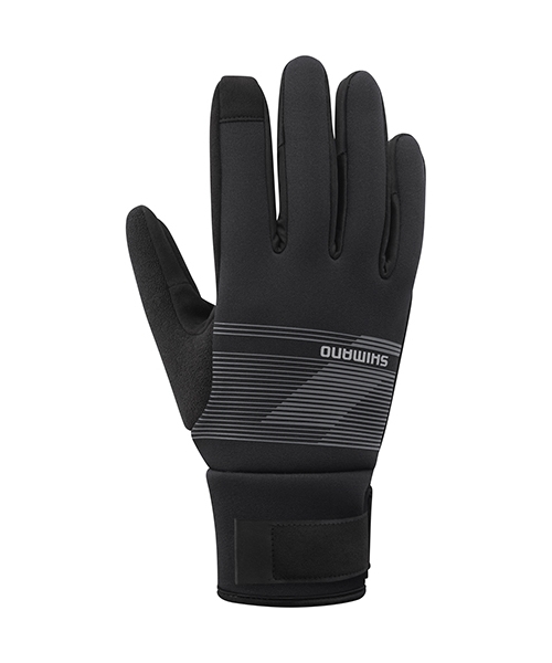 Gloves & Helmets & Accessories Shimano cycling: Termo dviratininko pirštinės Shimano Windbreak, dydis S, pilkos