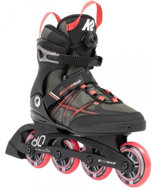 Fixed size rollers K2: Women's Rollerblades K2 Alexis 80 BOA 2022