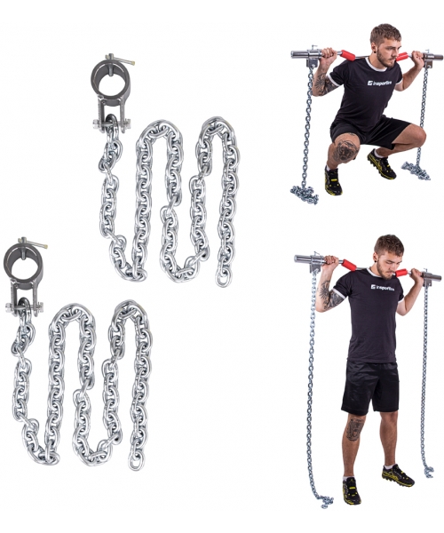 Barbell Bar Chains inSPORTline: Grandinė svorių kėlimui inSPORTline Chainbos 2x5kg