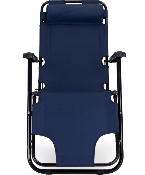 Loungers & Cots ModernHOME: Garden Deck Chair With Headrest Modern Home, Blue