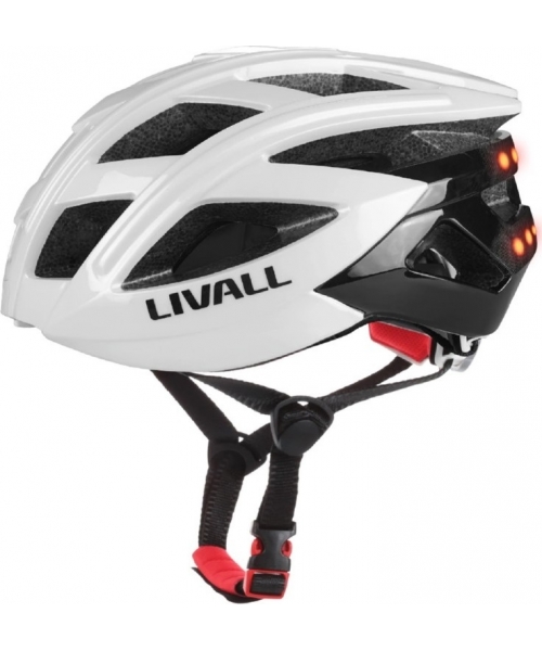 Aksesuarai bei priedai dviračiams Livall: Išmanusis šalmas Livall BH60SE Neo, dydis L, baltas