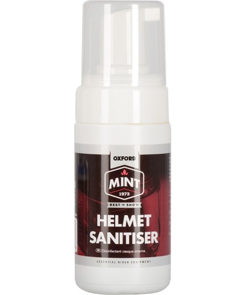 Šalmo priežiūra Mint: Helmet Sanitizer Foam Spray Mint 100ml