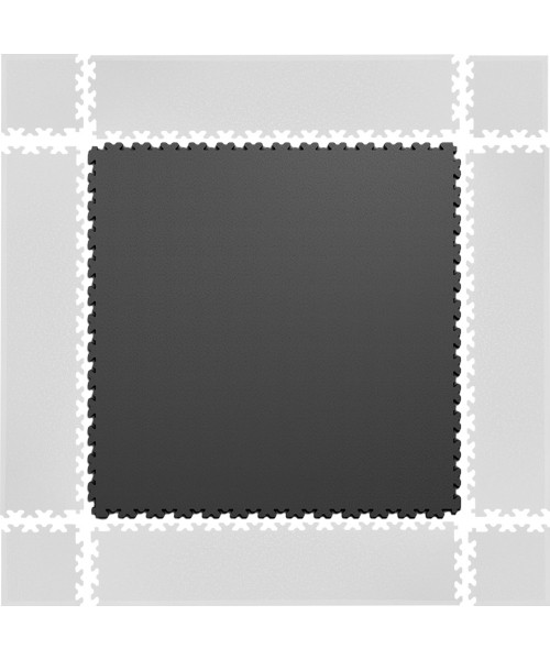 Čiužiniai sportui inSPORTline: Dėlionės grindų kilimėlis inSPORTline Simple Dark Gray
