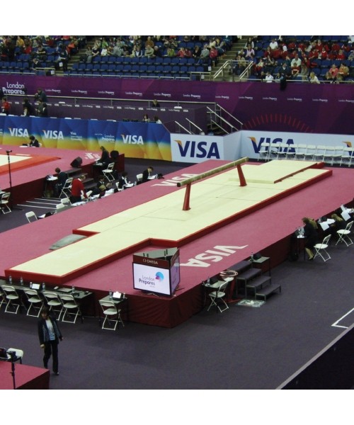 Čiužiniai sportui : VARŽybų sijos kilimėlių rinkinys su viršutiniu kilimėliu - 52 m² - Patvirtinta FIG