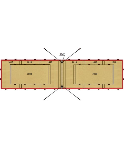 Mattresses & Tatami : SET OF LANDING MATS FOR COMPETITION HIGH BAR - WITH TOP MATS - 37.50 m² - FIG Approved