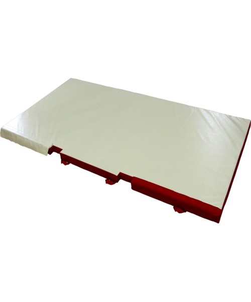 Mattresses & Tatami : CUSTOM LANDING MAT FOR POMMEL HORSE - WITH BASE CUT-OUTS - 400 x 200 x 10 cm