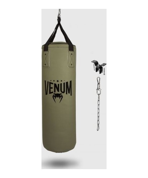 Punching Bags Venum: Bokso maišas Venum Origins – Khaki/Black (su tvirtinimo elementais)