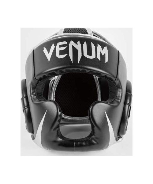 Boxing Helmets Venum: "Venum Challenger" galvos apdangalai - juodi / sidabriniai