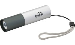 Žibintuvėliai Cattara: Įkraunamas LED žibintuvėlis Cattara ZOOM SIlver 120lm