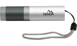 Žibintuvėliai Cattara: Įkraunamas LED žibintuvėlis Cattara ZOOM SIlver 120lm