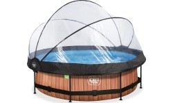 Above Ground Pools Exit: Baseinas EXIT Wood ø300 x 76 cm su stogeliu ir filtru