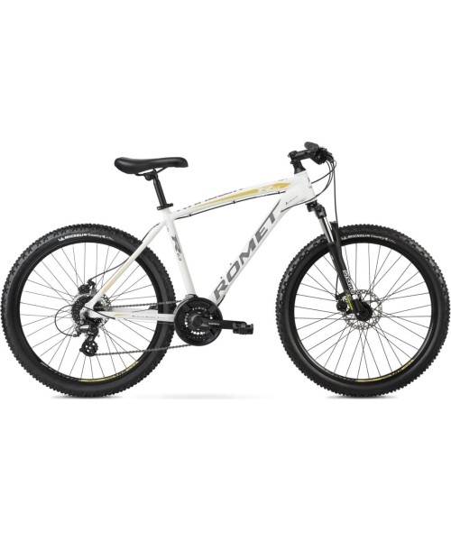 City Bikes Romet: Dviratis Romet Rambler R6.3 2024 white-gold