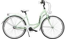 City Bikes : Dviratis AZIMUT Vintage 28" 3-speed 2023 mint-white matt