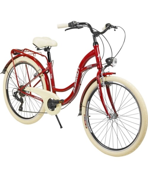 City Bikes : Dviratis AZIMUT Vintage TX-7 26" 2023 burgund-cream shiny