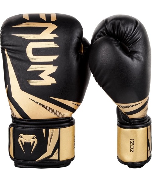Boxing Gloves Venum: Bokso pirštinės Venum Challenger 3.0 - Juodos/auksinės