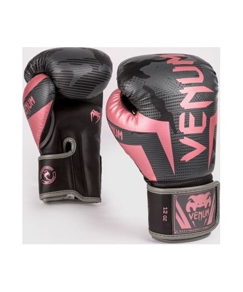Boxing Gloves Venum: Bokso pirštinės Venum Elite - juodos/rožinės