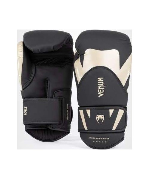 Boxing Gloves Venum: "Venum Challenger 4.0" bokso pirštinės - juodos/smėlio spalvos
