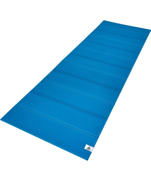 Treniruočių kilimėliai Reebok fitness: Sulankstomas jogos kilimėlis Reebok, 6m, mėlynas