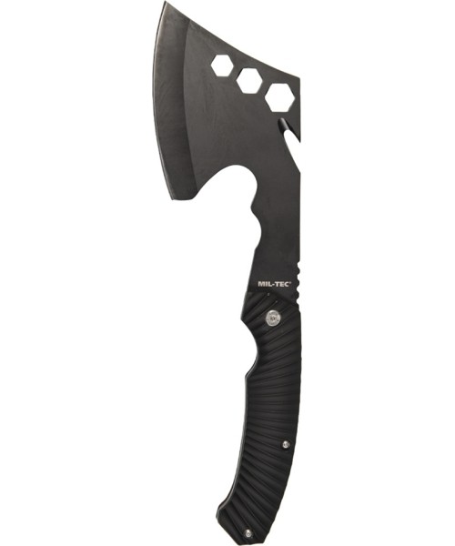 Kirviai MIL-TEC: BLACK AXE WITH TOOLS AND POUCH