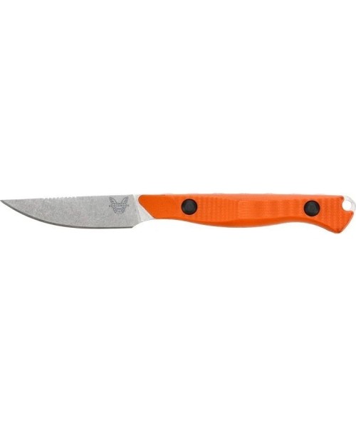 Medžiokliniai ir išgyvenimo peiliai Benchmade: Peilis Benchmade 15700 Flyway, CPM-154, oranžinis G10