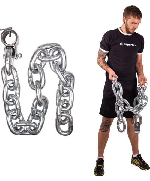 Barbell Bar Chains inSPORTline: Grandinė svorių kėlimui inSPORTline Chainbos 20kg