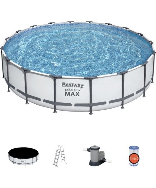 Above Ground Pools Bestway: Outdoor Pool Bestway Steel Pro Max 549 x 122 cm with Filter