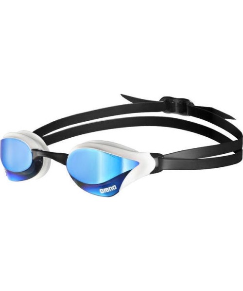 Diving Goggles & Masks Arena: Veidrodiniai plaukimo akiniai Arena Cobra Core Swipe, mėlyni-balti