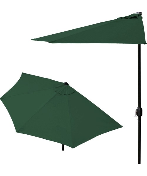 Umbrellas ModernHOME: Sodo skėtis pusiau sieninis skėtis terasai 2,7 m žalias
