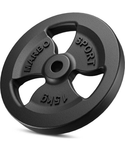 30 mm - Plieniniai svoriai Marbo Sport: Ketaus svoris Marbo 15 kg