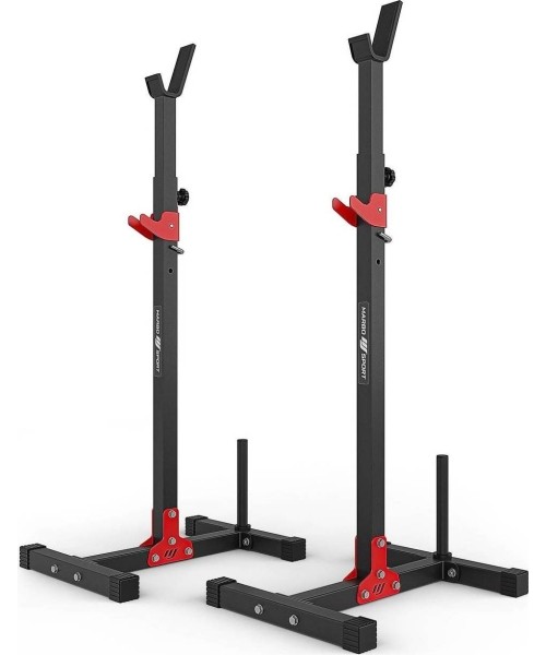 Barbell & Squat Stands Marbo Sport: Stovas jėgos pratimams-štangai Marbo MH-S202