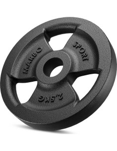 30 mm - Plieniniai svoriai Marbo Sport: Ketaus svoris Marbo Sport 2,5 kg