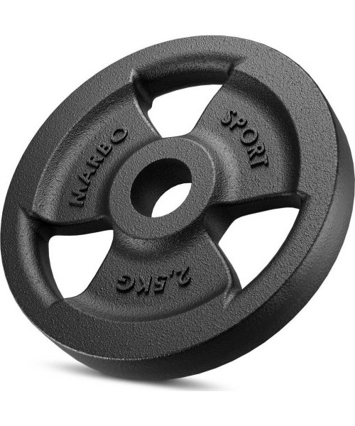 30 mm - Plieniniai svoriai Marbo Sport: Ketaus svoris Marbo Sport 2,5 kg