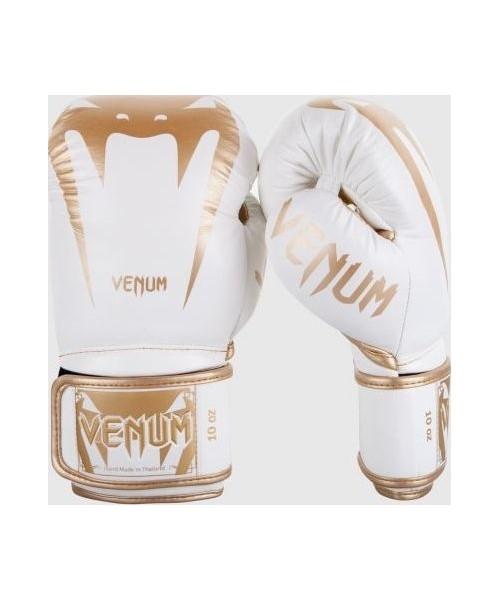 Boxing Gloves Venum: Bokso pirštinės Venum Giant 3.0, Nappa oda - baltos/auksinės